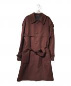 TAGLIATOREタリアトーレ）の古着「ウールベルテッドトレンチコート」｜エンジ