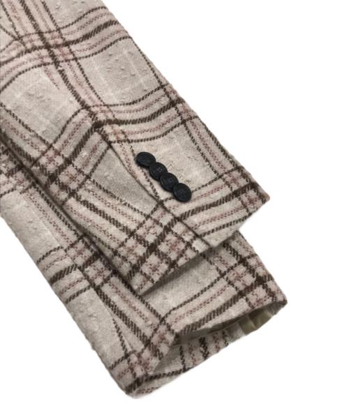 TAGLIATORE（タリアトーレ）TAGLIATORE (タリアトーレ) ウールシルクフランネル 2Bシングルテーラードジャケット ベージュ サイズ:48の古着・服飾アイテム