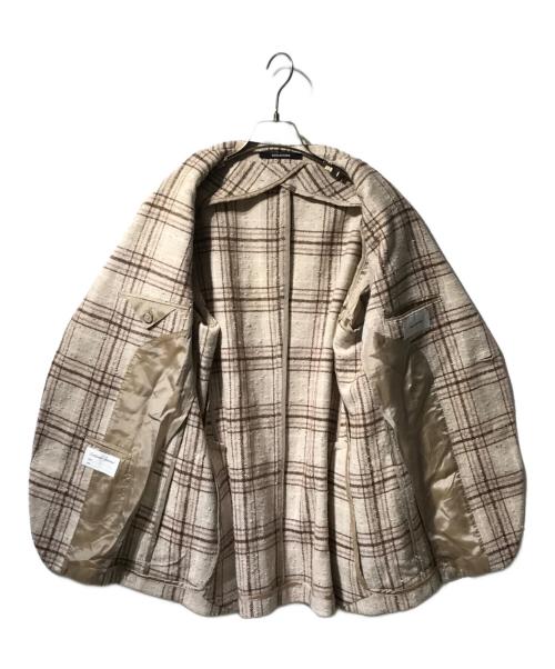 TAGLIATORE（タリアトーレ）TAGLIATORE (タリアトーレ) ウールシルクフランネル 2Bシングルテーラードジャケット ベージュ サイズ:48の古着・服飾アイテム
