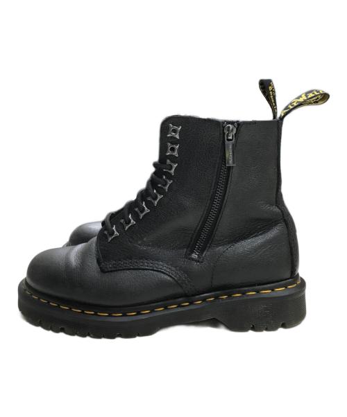 Dr.Martens（ドクターマーチン）Dr.Martens (ドクターマーチン) PASCAL ZIP８ホールブーツ ブラック サイズ:UK7/EU41の古着・服飾アイテム