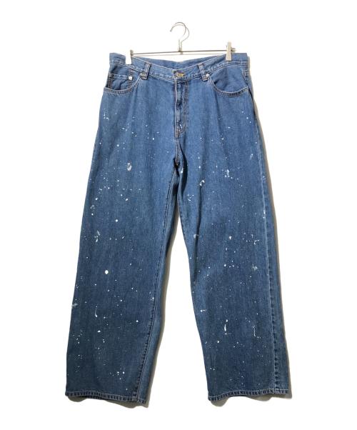 JOHNBULL（ジョンブル）JOHNBULL (ジョンブル) ペンキ加工デニムパンツ インディゴ サイズ:86cm（W34）の古着・服飾アイテム