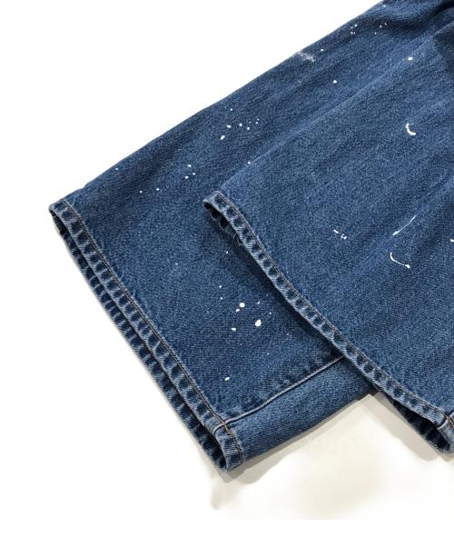 JOHNBULL（ジョンブル）JOHNBULL (ジョンブル) ペンキ加工デニムパンツ インディゴ サイズ:86cm（W34）の古着・服飾アイテム
