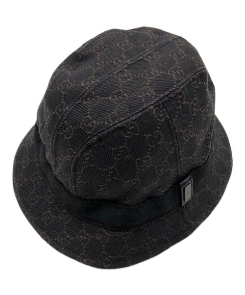 GUCCI（グッチ）GUCCI (グッチ) GG柄バケットハット ブラウン サイズ:XLの古着・服飾アイテム