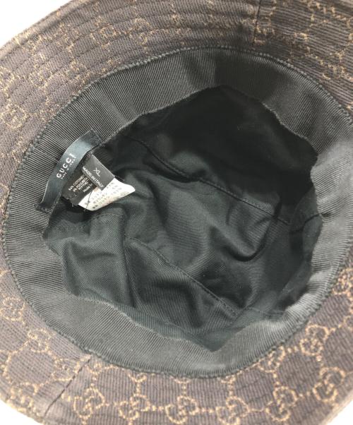 GUCCI（グッチ）GUCCI (グッチ) GG柄バケットハット ブラウン サイズ:XLの古着・服飾アイテム