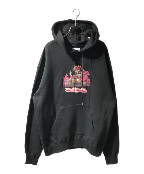 vault room（ボルトルーム）vault room (ボルトルーム) さくらみこ MIKO HOODIE ブラック サイズ:XLの古着・服飾アイテム