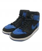 NIKEナイキ）の古着「Air Jordan 1 Retro High OG(エアジョーダン　１　レトロ　ハイ　オージー)」｜ブラック×ブルー