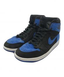 NIKE（ナイキ）の古着「Air Jordan 1 Retro High OG(エアジョーダン　１　レトロ　ハイ　オージー)」｜ブラック×ブルー