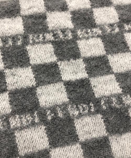 FENDI（フェンディ）FENDI (フェンディ) チェックマフラー グレーの古着・服飾アイテム