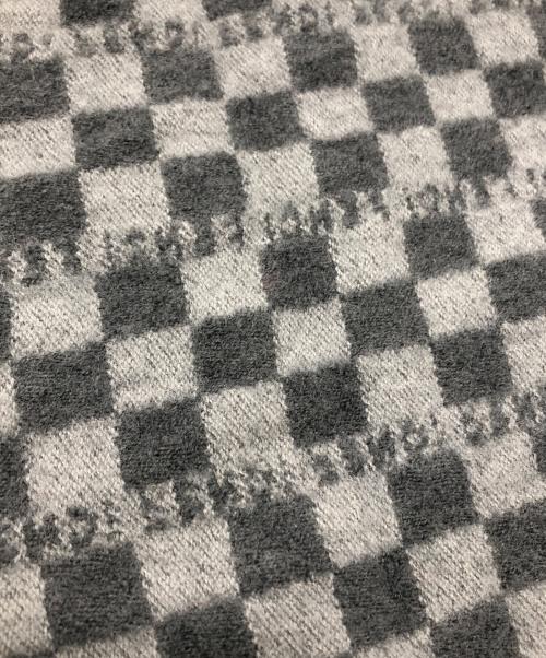 FENDI（フェンディ）FENDI (フェンディ) チェックマフラー グレーの古着・服飾アイテム