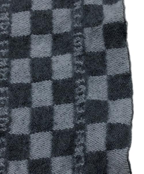FENDI（フェンディ）FENDI (フェンディ) チェックマフラー グレーの古着・服飾アイテム