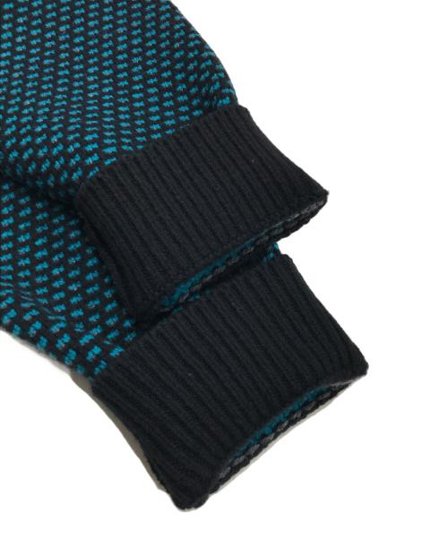 KOLOR（カラー）KOLOR (カラー) ハイネックニット ブラック×ブルー サイズ:5の古着・服飾アイテム