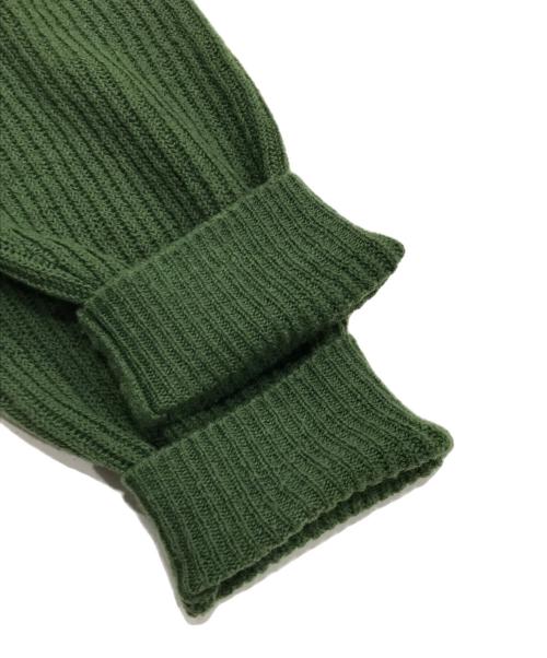 AURALEE（オーラリー）AURALEE (オーラリー) RIB KNIT BOAT NECK グリーン サイズ:4の古着・服飾アイテム