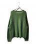 AURALEE (オーラリー) RIB KNIT BOAT NECK グリーン サイズ:4：8000円