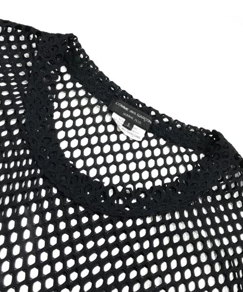COMME des GARCONS（コムデギャルソン）COMME des GARCONS (コムデギャルソン) メッシュTシャツ ブラック サイズ:Sの古着・服飾アイテム