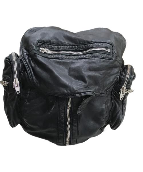 ALEXANDER WANG（アレキサンダー・ワン）ALEXANDER WANG (アレキサンダーワン) MARTIレザーリュック ブラックの古着・服飾アイテム