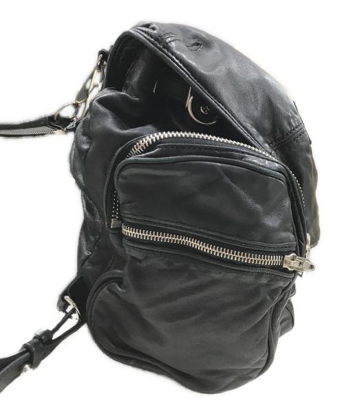 ALEXANDER WANG（アレキサンダー・ワン）ALEXANDER WANG (アレキサンダーワン) MARTIレザーリュック ブラックの古着・服飾アイテム