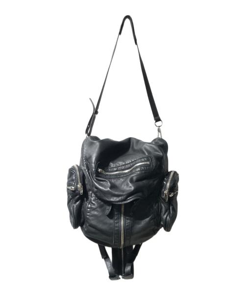 ALEXANDER WANG（アレキサンダー・ワン）ALEXANDER WANG (アレキサンダーワン) MARTIレザーリュック ブラックの古着・服飾アイテム