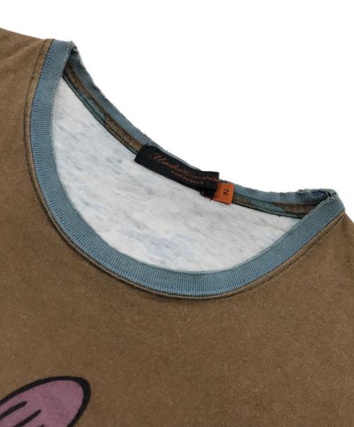 UNDERCOVERISM（アンダーカバーイズム）UNDERCOVERISM (アンダーカバーイズム) 食虫植物プリントカットソー ブラウン サイズ:2の古着・服飾アイテム