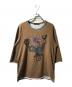 UNDERCOVERISM（アンダーカバーイズム）の古着「食虫植物プリントカットソー」｜ブラウン