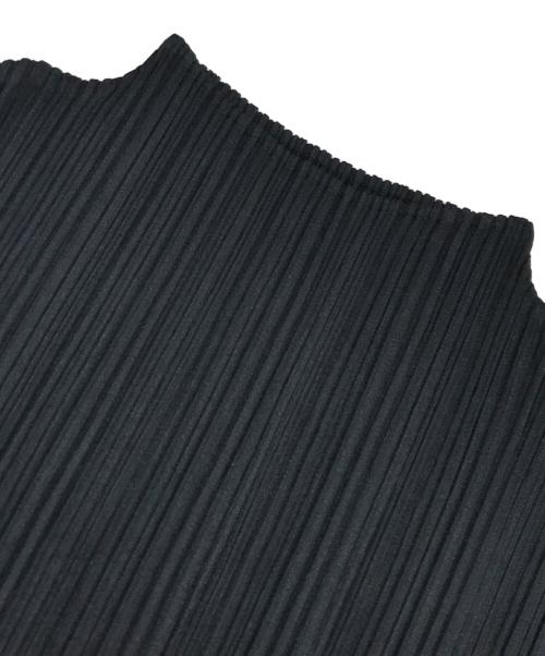 PLEATS PLEASE（プリーツプリーズ）PLEATS PLEASE (プリーツプリーズ) フリンジノースリーブカットソー ブラック サイズ:3の古着・服飾アイテム