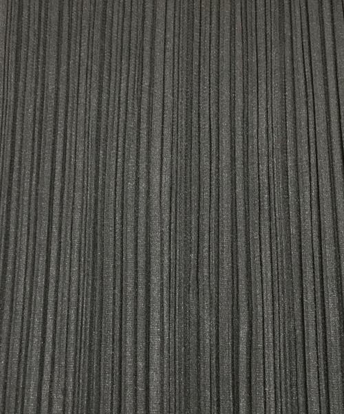 PLEATS PLEASE（プリーツプリーズ）PLEATS PLEASE (プリーツプリーズ) フリンジノースリーブカットソー ブラック サイズ:3の古着・服飾アイテム