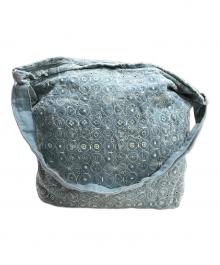 mina perhonen（ミナ ペルホネン）の古着「蝶柄ワンショルダーバッグ」｜インディゴ