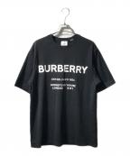 BURBERRYバーバリー）の古着「ロゴコットンTシャツ」｜ブラック