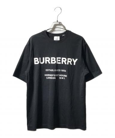 BURBERRY 黒 半袖Tシャツ xs tpサイズ 180/88 中古・古着通販】BURBERRY (バーバリー) ロゴコットンTシャツ ブラック