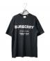 BURBERRY（バーバリー）の古着「ロゴコットンTシャツ」｜ブラック