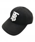 BURBERRY LONDONバーバリーロンドン）の古着「TBロゴ 鍔裏バーバリー柄キャップ」｜ブラック