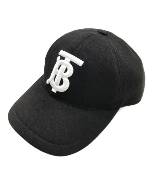 BURBERRY LONDON（バーバリーロンドン）BURBERRY LONDON (バーバリーロンドン) TBロゴ 鍔裏バーバリー柄キャップ ブラック サイズ:Mの古着・服飾アイテム