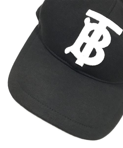 BURBERRY LONDON（バーバリーロンドン）BURBERRY LONDON (バーバリーロンドン) TBロゴ 鍔裏バーバリー柄キャップ ブラック サイズ:Mの古着・服飾アイテム