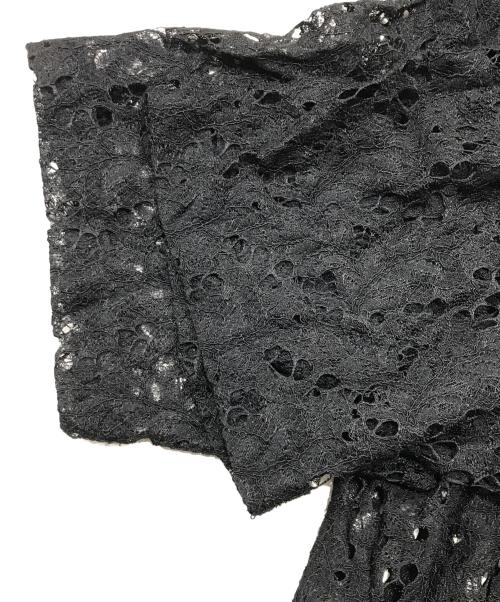 Lui's（ルイス）Lui's (ルイス) レースシャツ ブラック サイズ:Sの古着・服飾アイテム