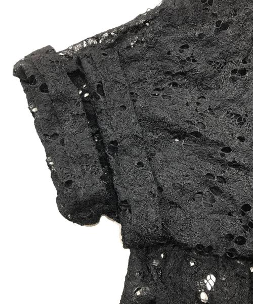 Lui's（ルイス）Lui's (ルイス) レースシャツ ブラック サイズ:Sの古着・服飾アイテム