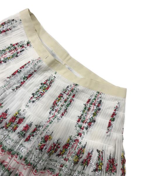 TORY BURCH（トリーバーチ）TORY BURCH (トリーバーチ) フローラルラップスカート アイボリーの古着・服飾アイテム