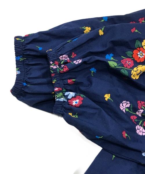 Kate Spade（ケイトスペード）Kate Spade (ケイトスペード) フローラルワンピース ネイビー サイズ:Sの古着・服飾アイテム