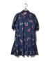 Kate Spade（ケイトスペード）の古着「フローラルワンピース」｜ネイビー