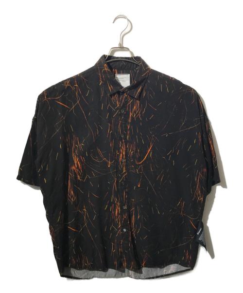 SHAREEF（シャリーフ）SHAREEF (シャリーフ) レーヨンシャツ ブラック サイズ:1の古着・服飾アイテム