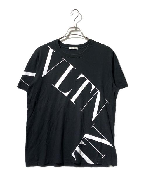VALENTINO（ヴァレンティノ）VALENTINO (ヴァレンティノ) ロゴTシャツ ブラック サイズ:Mの古着・服飾アイテム
