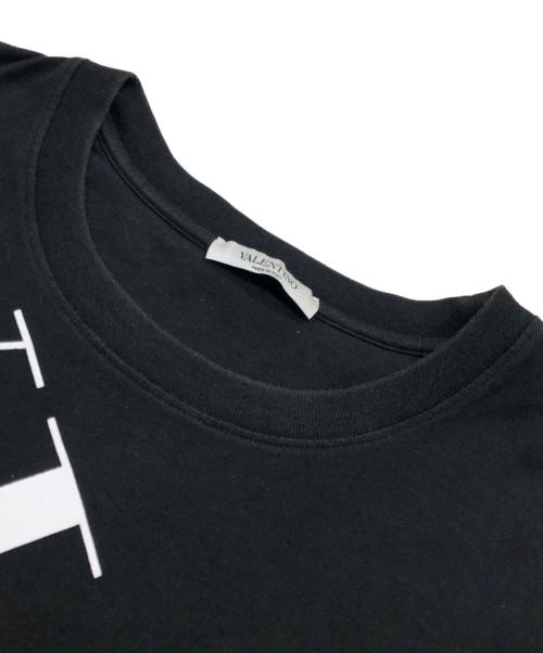 VALENTINO（ヴァレンティノ）VALENTINO (ヴァレンティノ) ロゴTシャツ ブラック サイズ:Mの古着・服飾アイテム