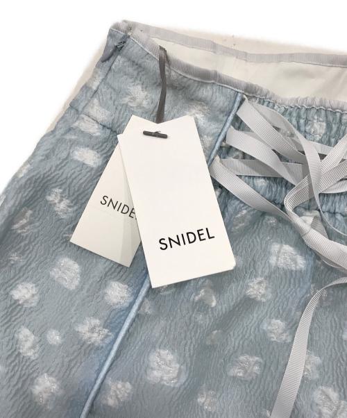 Snidel（スナイデル）Snidel (スナイデル) フラワージャガードスカート ブルー サイズ:1の古着・服飾アイテム