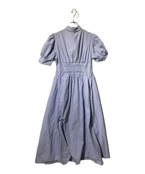 POLO BCS（ポロ・ビーシーエス）POLO BCS (ポロ・ビーシーエス) DazzliN (ダズリン) コルセットスウィッチングシャツワンピース ブルー サイズ:Fの古着・服飾アイテム