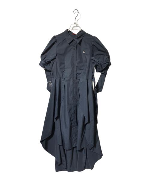 POLO BCS（ポロ・ビーシーエス）POLO BCS (ポロ・ビーシーエス) ヘムレイヤードシャツワンピース ネイビー サイズ:M 未使用品の古着・服飾アイテム