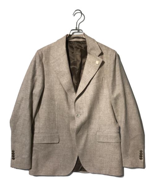 LARDINI（ラルディーニ）LARDINI (ラルディーニ) ウール2Bジャケット ブラウン サイズ:48の古着・服飾アイテム