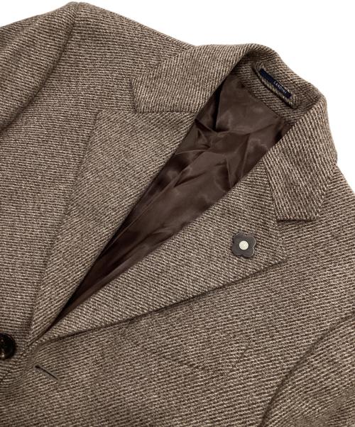 LARDINI（ラルディーニ）LARDINI (ラルディーニ) ウールチェスターコート ブラウン サイズ:48の古着・服飾アイテム