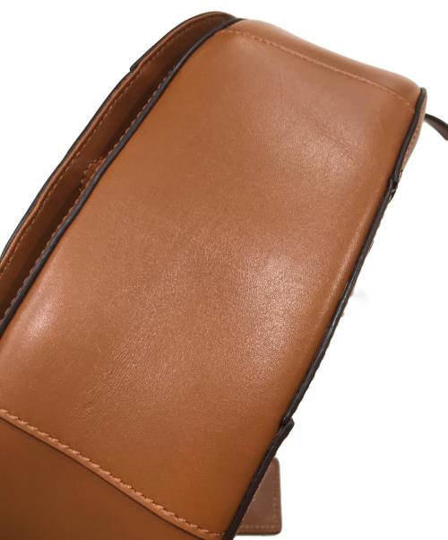 LAUREN RALPH LAUREN（ローレンラルフローレン）LAUREN RALPH LAUREN (ローレンラルフローレン) レザーショルダーバッグ ブラウンの古着・服飾アイテム