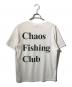 CHAOS FISHING CLUB (カオスフィッシングクラブ) ロゴプリントtシャツ ホワイト サイズ:M：5000円
