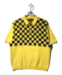 SUPREME（シュプリーム）の古着「checkerboard zip polo」｜イエロー