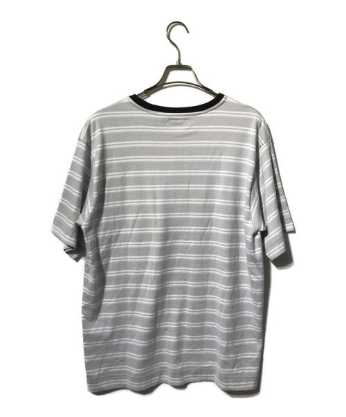 Cabaret Poval（キャバレーポバール）Cabaret Poval (キャバレーポバール) Tシャツ/クルーネックボーダーカットソー パープル サイズ:Mの古着・服飾アイテム