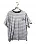 Cabaret Poval（キャバレーポバール）の古着「Tシャツ/クルーネックボーダーカットソー」｜パープル